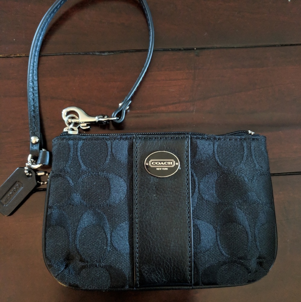 Black Coach Wristlet